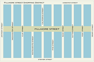 Fillmore Street Map.