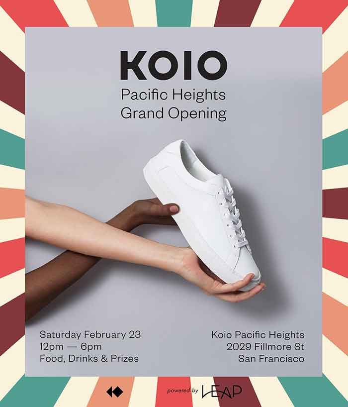 Koio Grand Opening Invitation